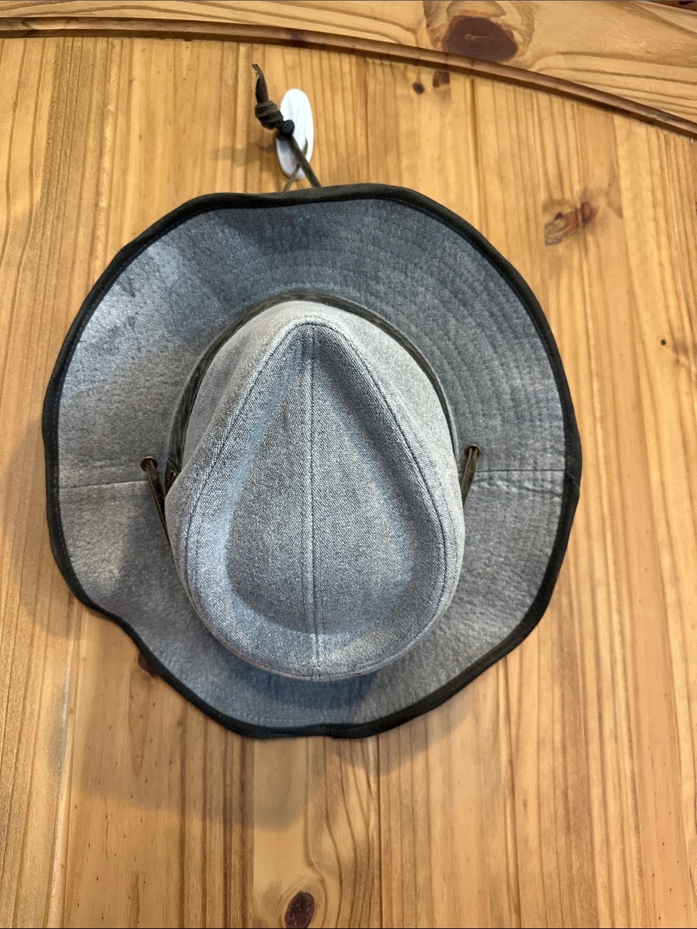 Stetson Gray Outback Hat with Black Trim